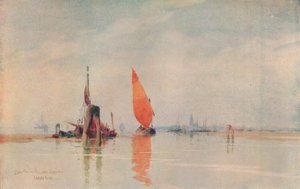 De manhã cedo. Lagoas de Veneza, c1917