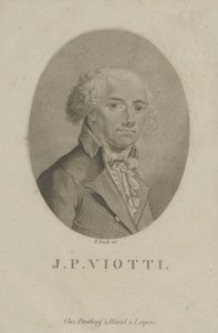 Retrato do compositor Giovanni Battista Viotti 1755-1824, c. 1800. de Wilhelm Arndt