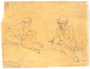 O cordeiro é desenhado de Wilhelm Bendz
