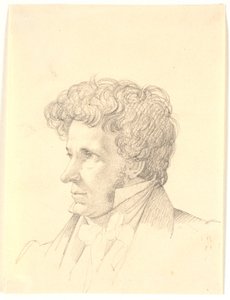 Retrato masculino. Perfil à esquerda de Wilhelm Bendz