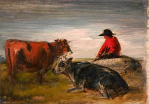 Pastor com vacas de Wilhelm Busch