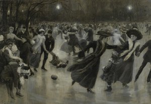 Festa no gelo, 1909 de Wilhelm Gause