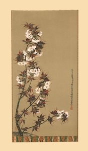 As flores de cerejeira de Mikawa, século XIX, 1886