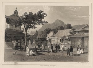 Templo Chefe, Hakodadi, 1855 de Wilhelm Joseph Heine