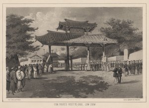 Visita de Perry a Shui, Lew Chew, 1855