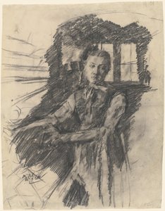 Malresl trabalhando na cozinha de Wilhelm Maria Hubertus Leibl