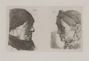 Um casal de camponeses de Wilhelm Maria Hubertus Leibl