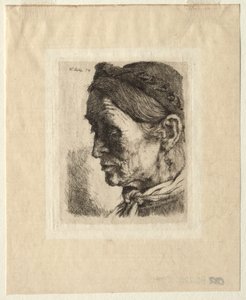 Cabeça de uma mulher camponesa de Wilhelm Maria Hubertus Leibl