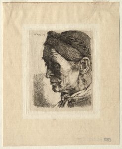 Cabeça de uma camponesa, 1874. de Wilhelm Maria Hubertus Leibl