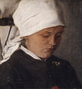 Camponesa com um Lenço de Cabeça Branco, 1885.