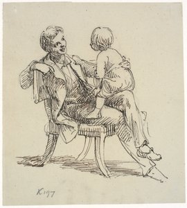 A criança anda de pé de Wilhelm Marstrand