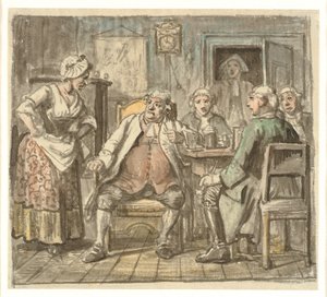 Collegium Politicum. De The Political Tinker, Ato I, Cena 2, de Ludvig Holberg. de Wilhelm Marstrand