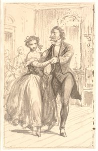 O primeiro casal no baile