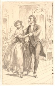 O primeiro casal no baile de Wilhelm Marstrand