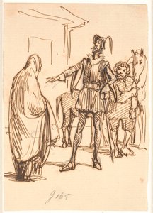 Dom Quixote de Donna Rodríguez de Wilhelm Marstrand