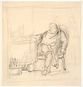 Um homem gordo na mesa de jantar de Wilhelm Marstrand
