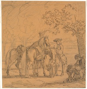 Frederik V concede o pedido do teólogo, (Cartas de C. D. Biehl, ed. 1865) de Wilhelm Marstrand