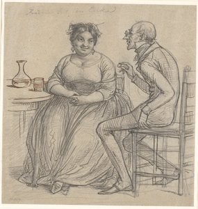 "Namorando uma viúva" de Wilhelm Marstrand