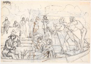 Cena de gôndola de Veneza de Wilhelm Marstrand