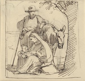 Descanse a caminho do Egito de Wilhelm Marstrand