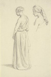Estudos femininos de Wilhelm Marstrand