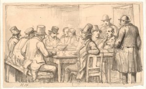 Políticos em uma taverna de Wilhelm Marstrand