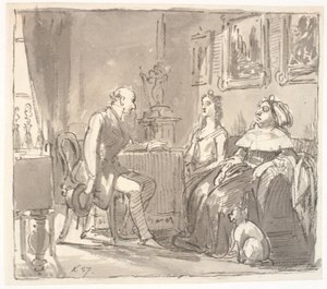 Visite com sua graça de Wilhelm Marstrand