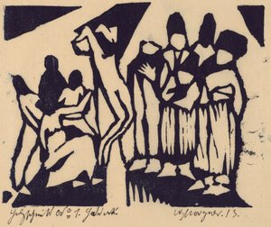 Crucificação I de Wilhelm Morgner