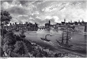 Vista de Narva, c. 1850 de Wilhelm Siegfried Stavenhagen
