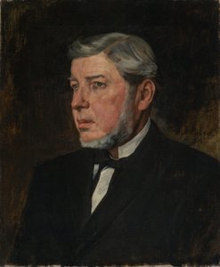Retrato do pai do artista, Georg Trübner de Wilhelm Trübner