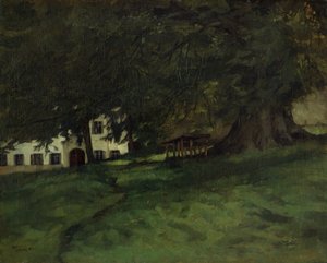 Tília em Herrenchiemsee de Wilhelm Trübner