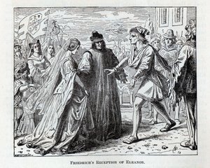 Recepção de Eleanor de Friedrich, 1882 de Wilhelm Werthmann