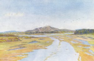 Tigerberg e rio Diep (litografia a cores) de Wilhelm Westhofen