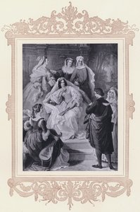 Leonore, Torquato Tasso (litho) de Wilhelm von (after) Kaulbach