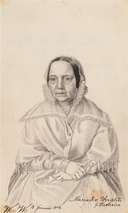 Maria Elisabeth von Wright, a mãe do artista de Wilhelm von Wright
