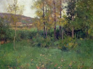 Paisagem de primavera, Giverny de Willard Leroy Metcalf