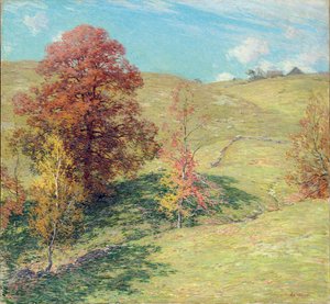 O carvalho vermelho de Willard Leroy Metcalf