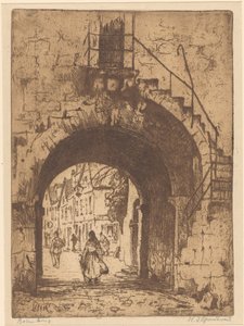 Rothenburg (título original sobre o objecto) de Willem Adrianus Grondhout (signed by artist)