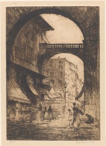 Verona (título original no objeto) de Willem Adrianus Grondhout (signed by artist)