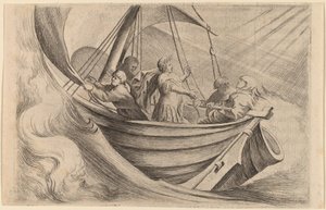 César cruzando mares tempestuosos de Willem Basse