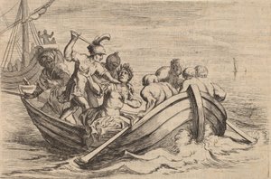 The Stabbing of Pompey, 1634. de Willem Basse