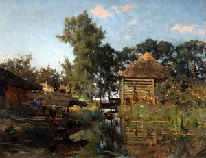 Uma lavadeira, 1880-1885.