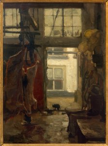 Interior de um matadouro