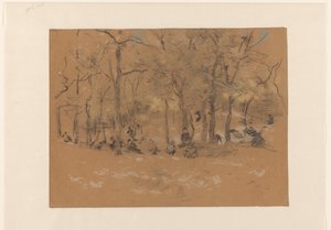 Crianças brincando no Zandplek, no Scheveningen Bosjes de Willem Bastiaan Tholen