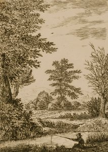 Paisagem com riacho de Willem Bemmel