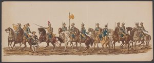 Procissão delft de 1862, primeiro grupo
Fourth Lustrum of the Royal Academy at Delft - Ao. 1862 - Desfile com fantasia (título da série sobre o objecto)