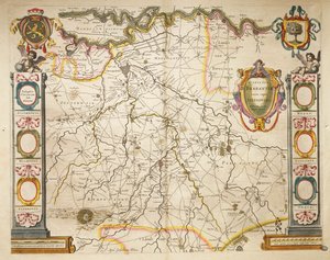 Brabant do Theatrum Orbis Terrarum por Willem Bleau, Amsterdam de Willem Blaeu