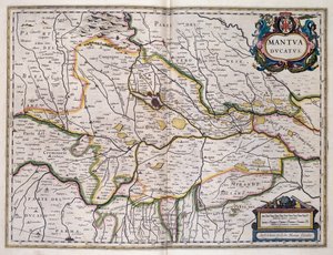 Ducado de Mântua, mapa de Willem Blaeu (1571-1638), Itália de Willem Blaeu