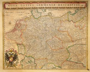Hodierna Alemanha do Theatrum Orbis Terrarum de Willem Bleau, Amsterdão de Willem Blaeu