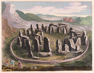 Stonehenge, em "Theatrum Orbis Terrarum, sive Atlas Novus" de Willem Blaeu, Amesterdão de Willem Blaeu